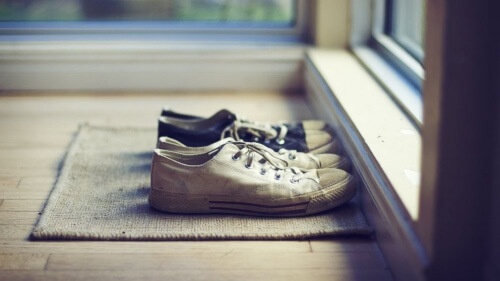 Two pairs of sneakers