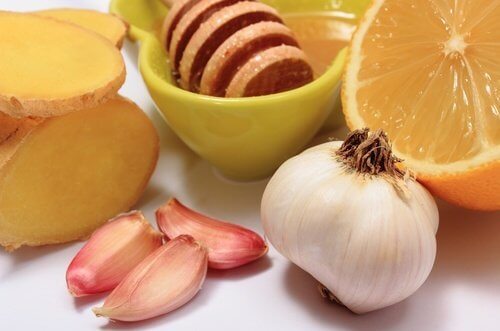 Garlic and honey.