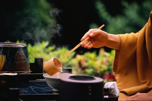 A person practicing Zen