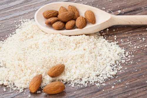 almond flour is a gentle exfoliant for your skin