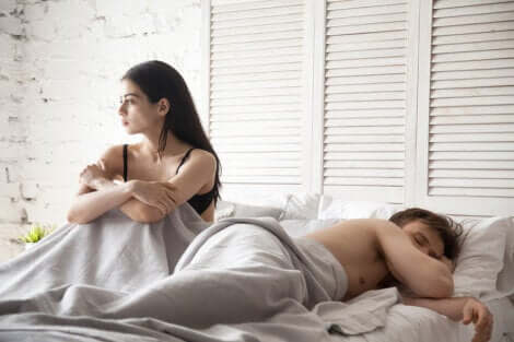A couple that can't have sex due to vaginal yeast.