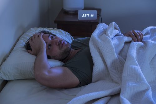 man with insomnia