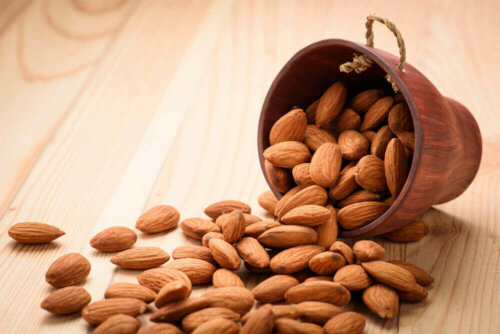A cup of almonds can shrink large pores.