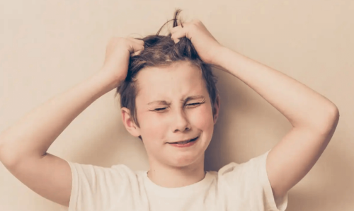A frustrated child.