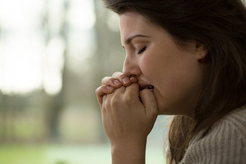 Anxious woman
