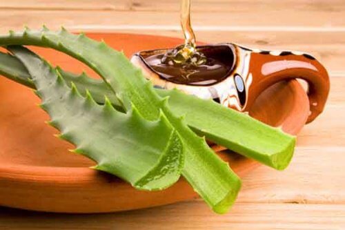 Aloe vera and honey