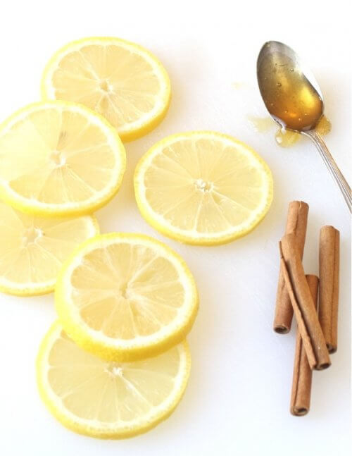 Cinnamon, lemon, honey