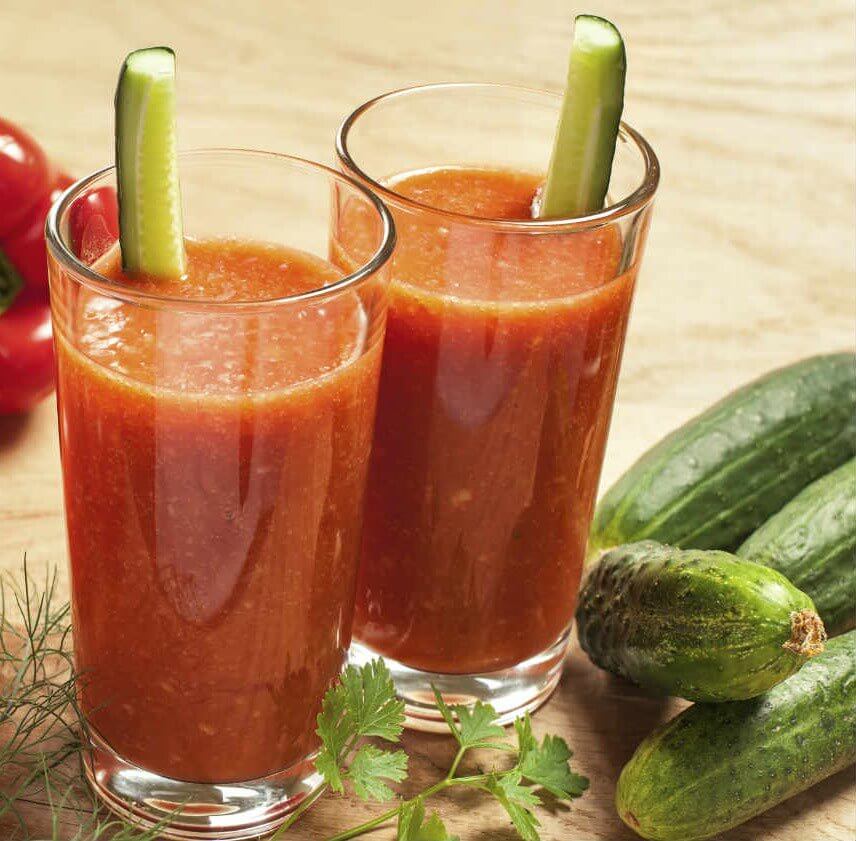 Cucumber and tomato smoothie