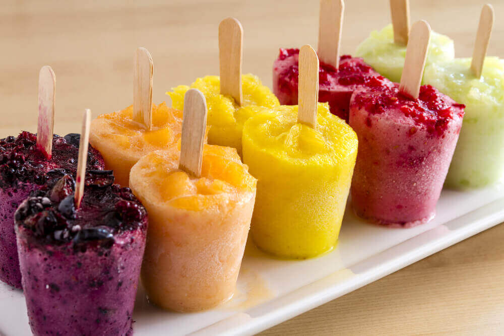Ice cream popsicles.