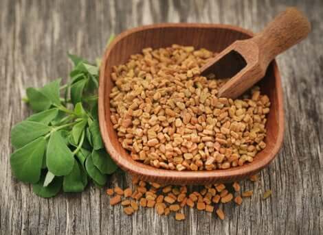 A bowl of fenugreek.