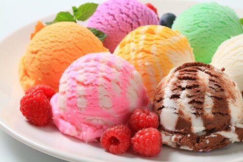 칼로리를 아이스크림