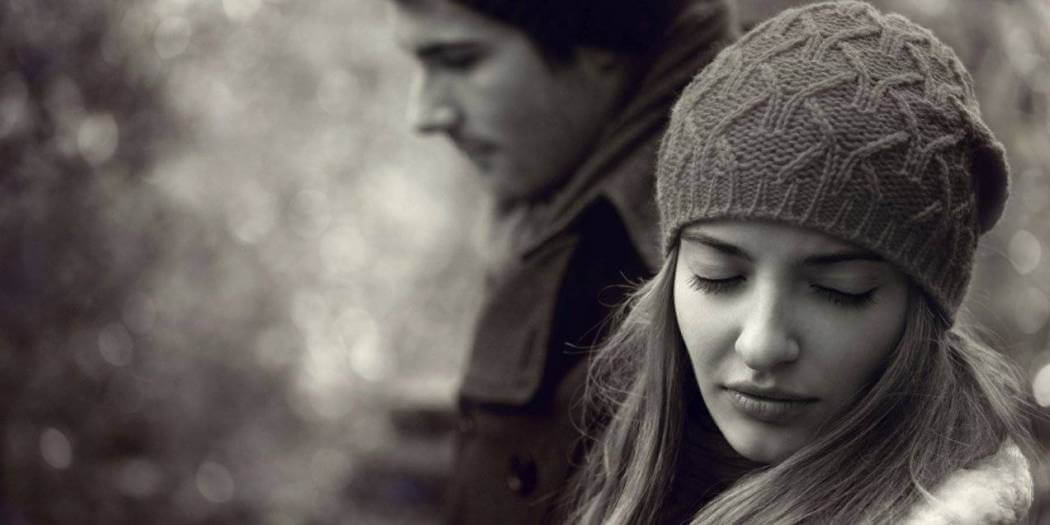 A woman ignoring a man.