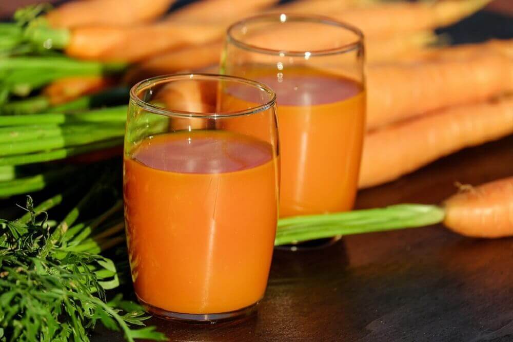 Onion, garlic, and carrot juice