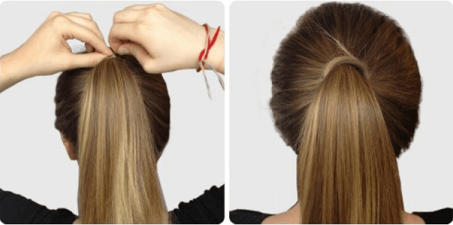 Kvinde med hoej hestehale - smukke frisurer