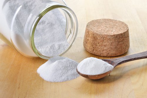 get rid of deodorant stains with baking soda