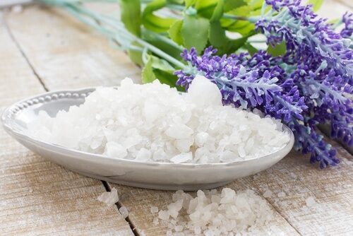 sea salt and lavender to alleviate blisters