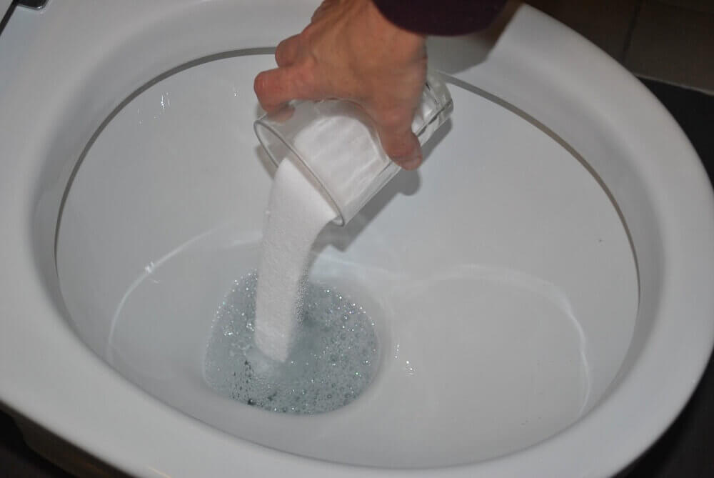 Baking soda is one of the best cleaning solutions for the bathroom
