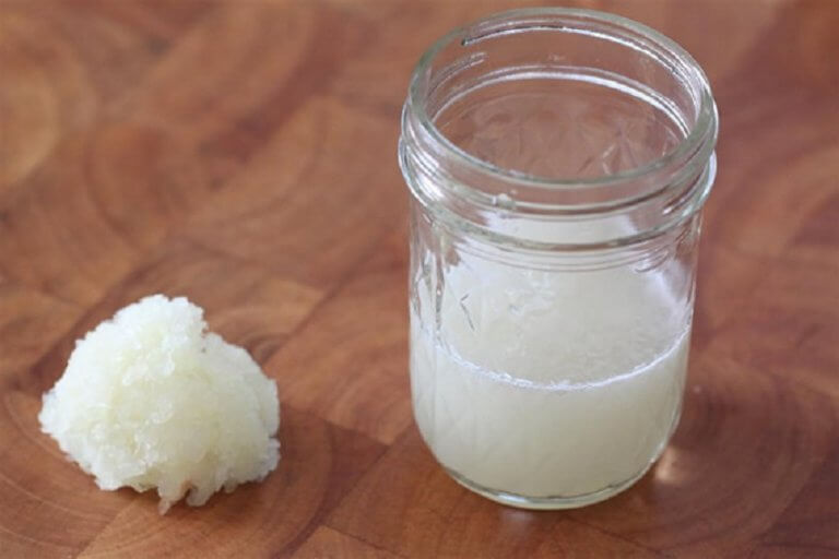 Onion juice and salt