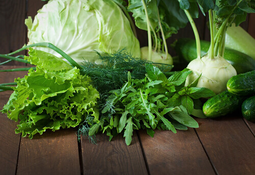 Green leaf vegetables