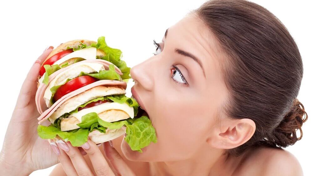 Kvinde der spiser kaempe sandwhich - symptomer paa diabetes du ikke