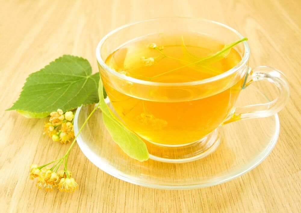 Cup of linden flower tea