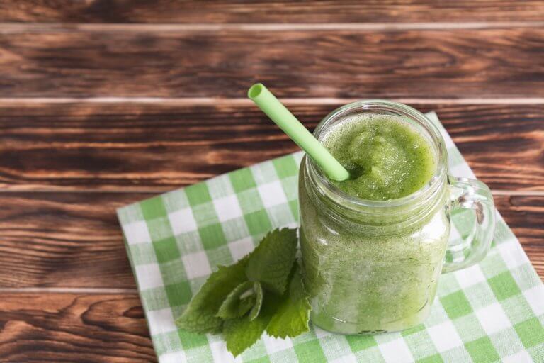 Mint shake for colon health