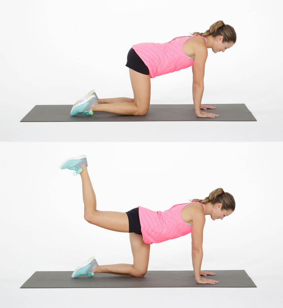 Donkey kicks are a great all rounder to transform your body