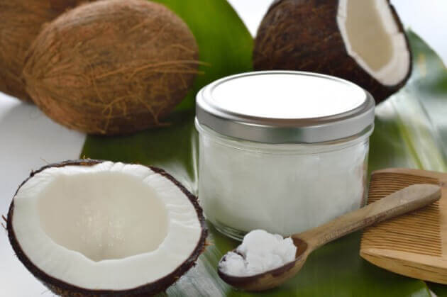 Ointment of coconut oil and garlic