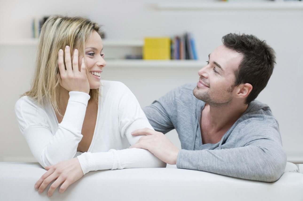 A couple enjoying one another's company.
