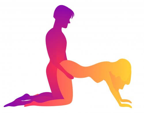 On all fours sexual position.