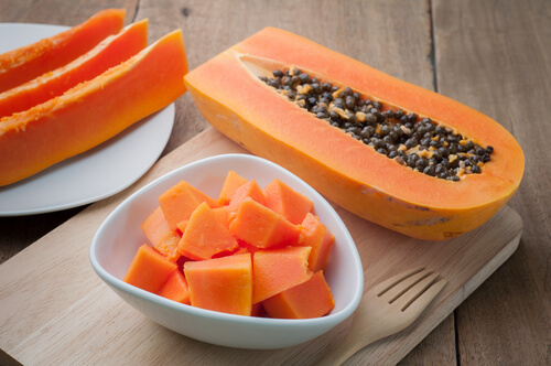 Papaya and prunes