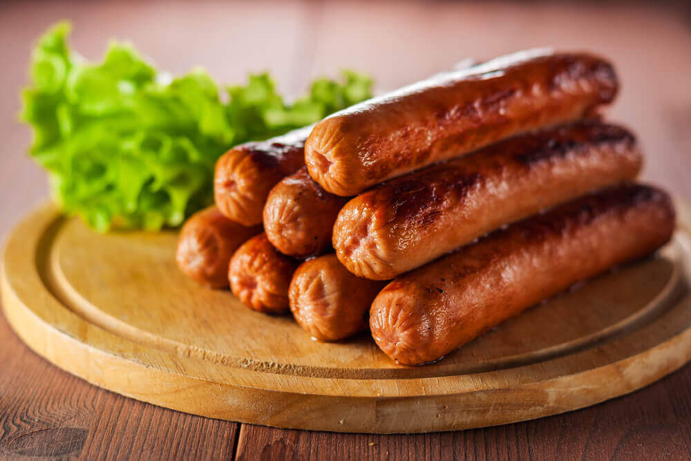 Sausages and bacon