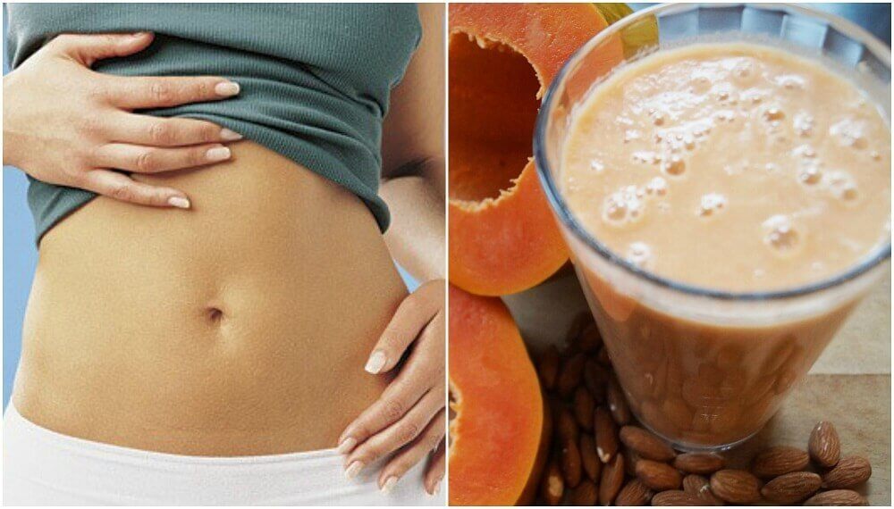 Improve Your Digestion with This Papaya and Almond Milk Smoothie