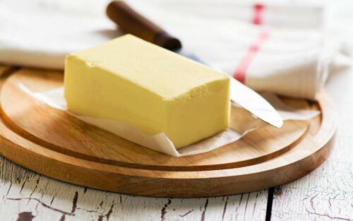 Some butter which you should avoid eating before bed.