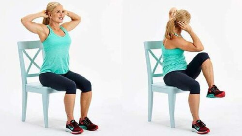 ab exercises in a chair; 3 weeks to toned abs