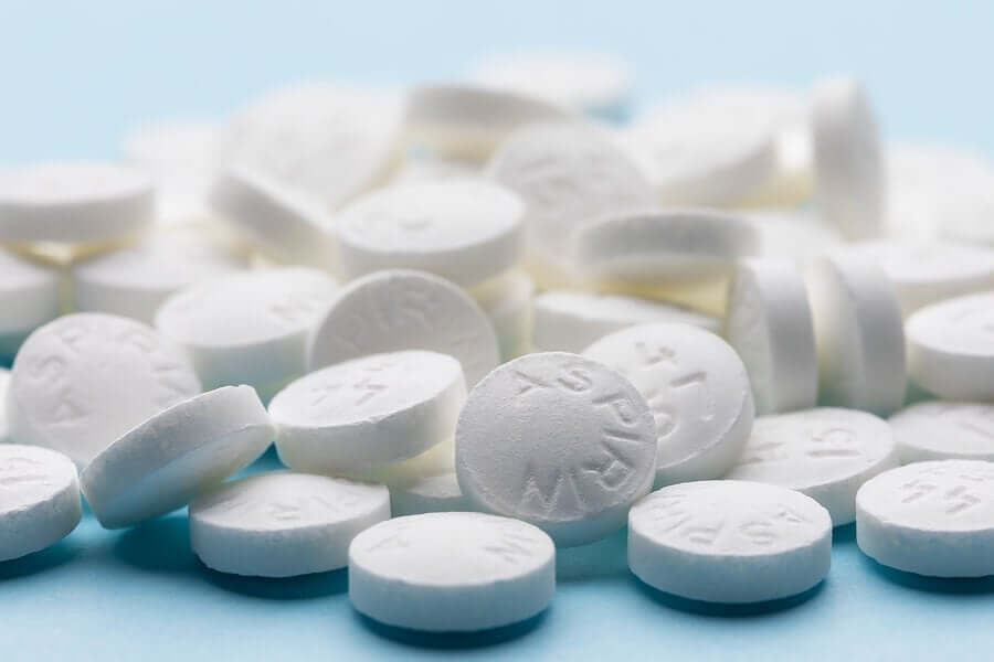 A pile of aspirin.