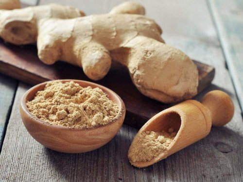 Ginger root and powder