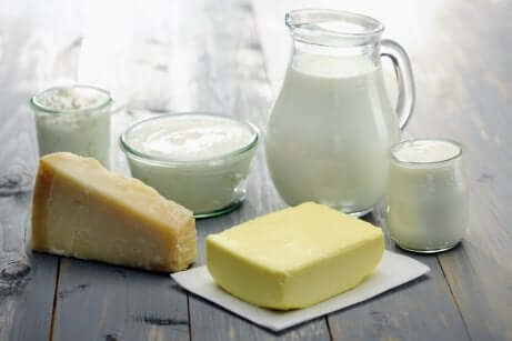 A few dairy products.