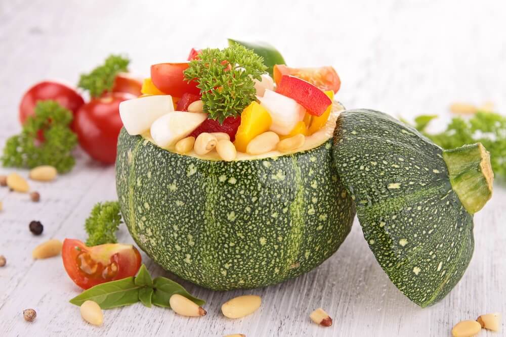 A selection of vegetables.