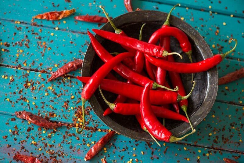 Chili peppers.
