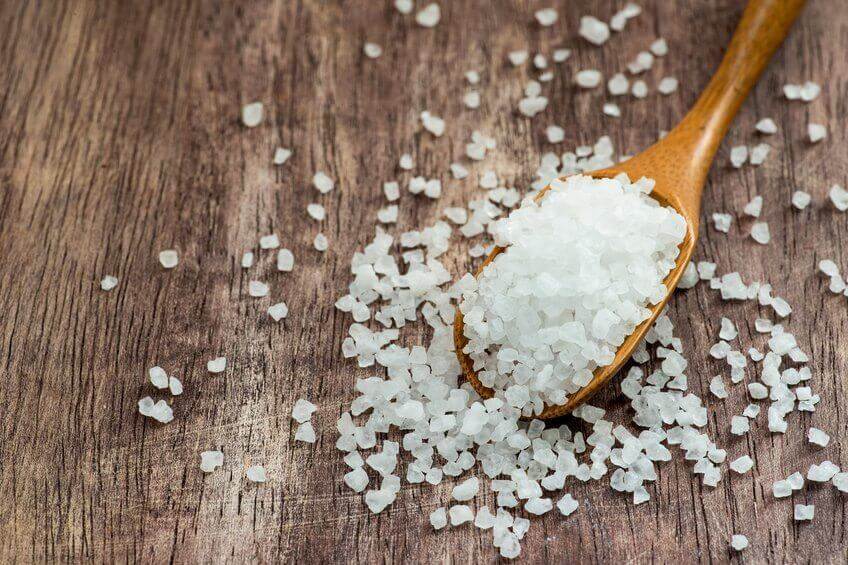 Salt and tea tree oil