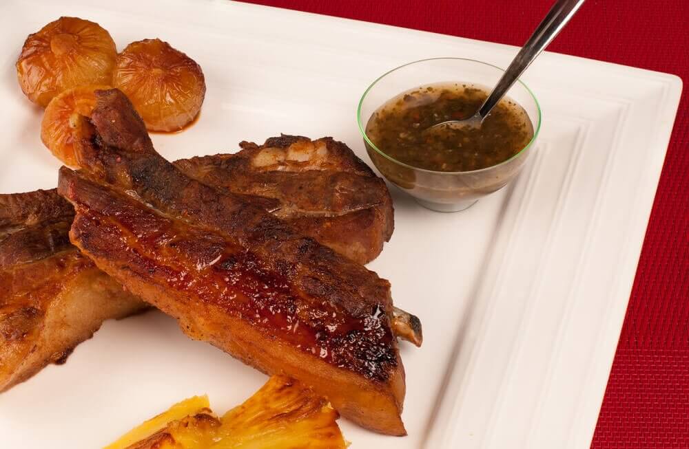 Caramelized ribs with Pineapple