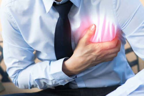 A person having a cardiac emergency.
