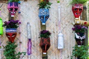 Make These Beautiful Plant Pots Using Recycled Materials