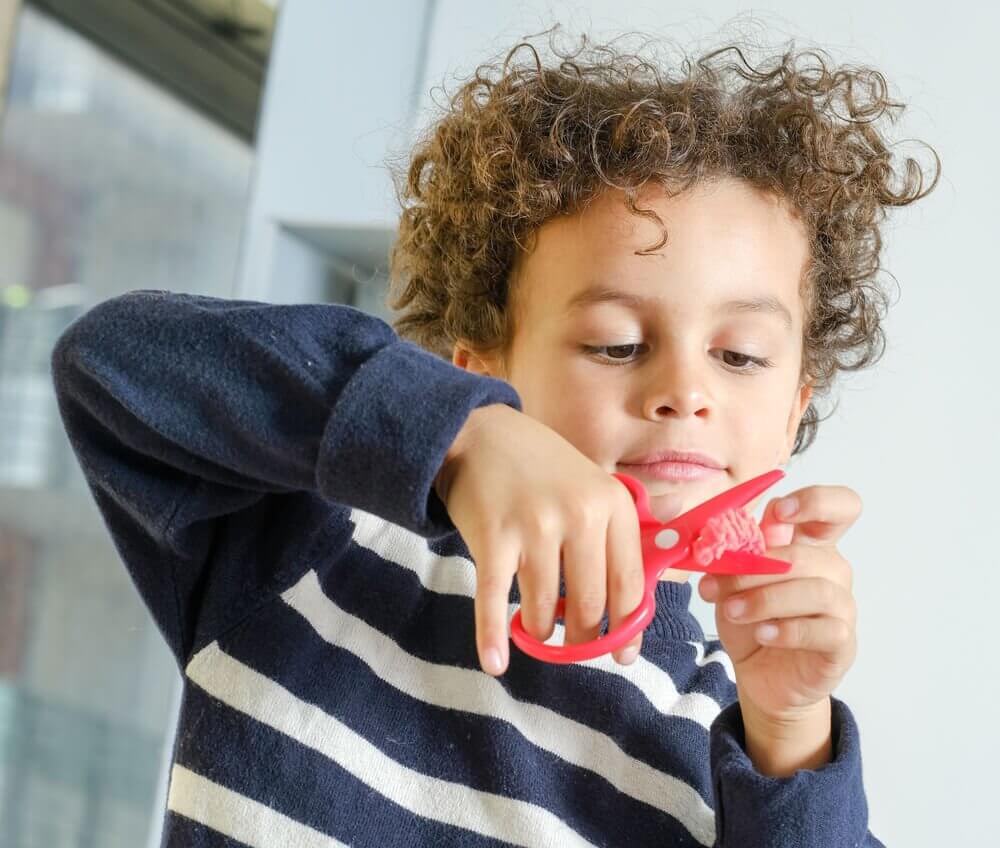 A child playing.