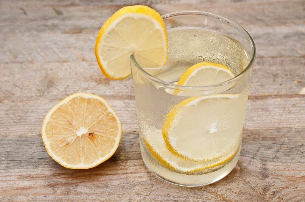 Lemon water.