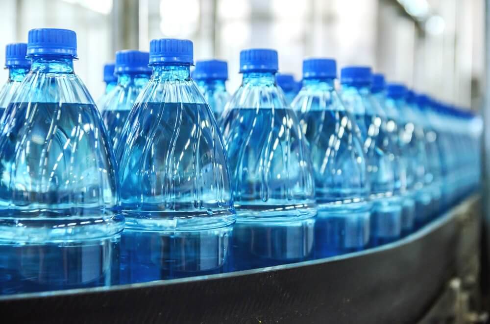Types of bottled mineral water