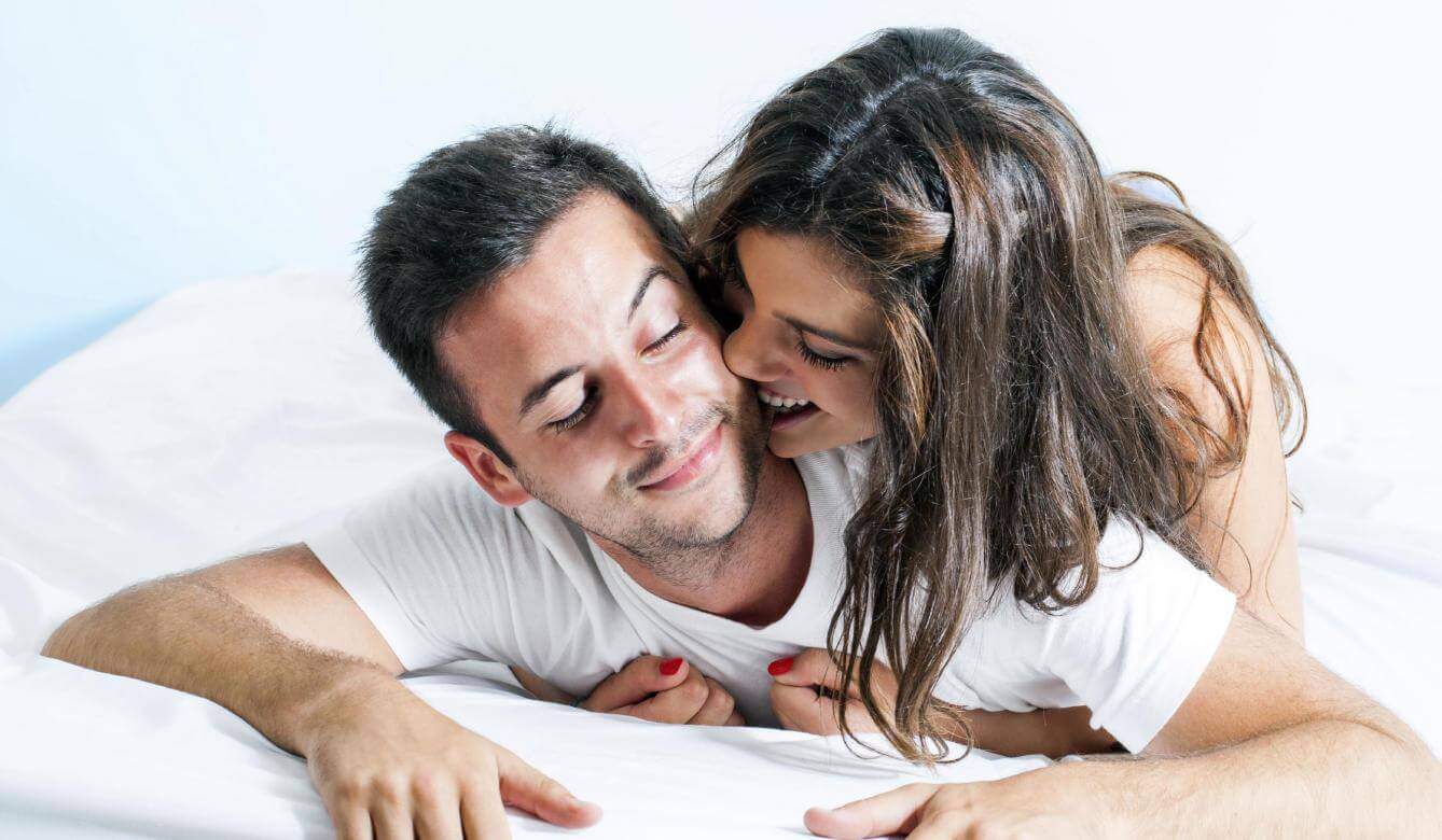 a couple in bed