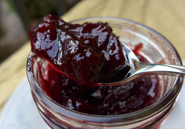 A purple jelly.