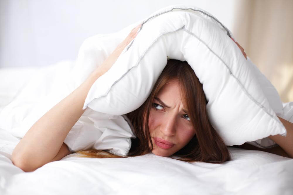 woman with sleeping problems